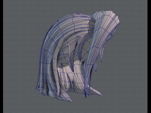 3d hair style for girl v42 Modelo 3D