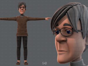 old man character v01 3D Model