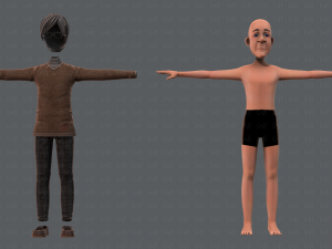 old man character v01 3D मॉडल