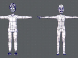 노인 캐릭터 v01 3D 모델