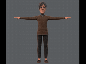 old man character v01 3D मॉडल