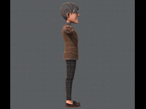 노인 캐릭터 v01 3D 모델