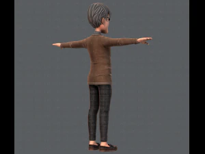 노인 캐릭터 v01 3D 모델