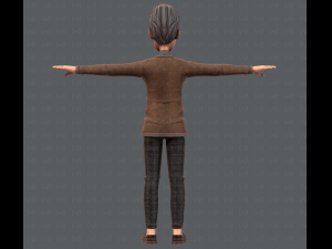 old man character v01 3D मॉडल