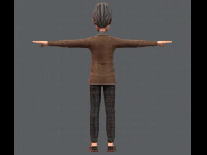 노인 캐릭터 v01 3D 모델