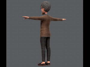 old man character v01 3D मॉडल