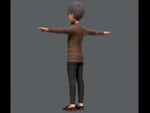 노인 캐릭터 v01 3D 모델