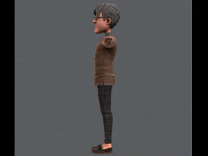 노인 캐릭터 v01 3D 모델