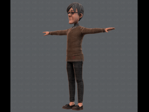 old man character v01 3D मॉडल