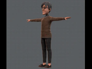 노인 캐릭터 v01 3D 모델