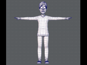 old man character v01 3D मॉडल