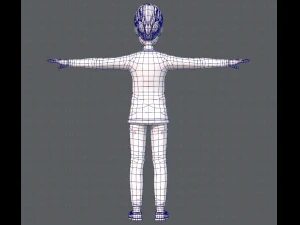 노인 캐릭터 v01 3D 모델