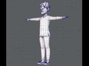 노인 캐릭터 v01 3D 모델