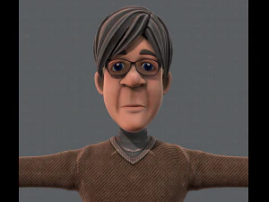 노인 캐릭터 v01 3D 모델