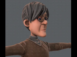 노인 캐릭터 v01 3D 모델