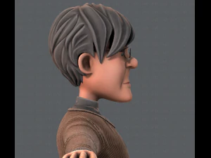 노인 캐릭터 v01 3D 모델