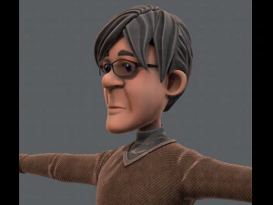 노인 캐릭터 v01 3D 모델