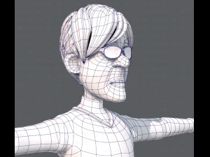 노인 캐릭터 v01 3D 모델