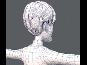 노인 캐릭터 v01 3D 모델