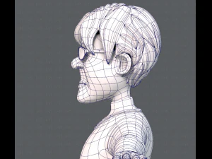 노인 캐릭터 v01 3D 모델