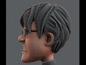 노인 캐릭터 v01 3D 모델