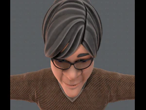 노인 캐릭터 v01 3D 모델