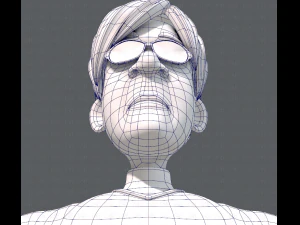 노인 캐릭터 v01 3D 모델