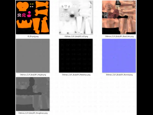 노인 캐릭터 v01 3D 모델
