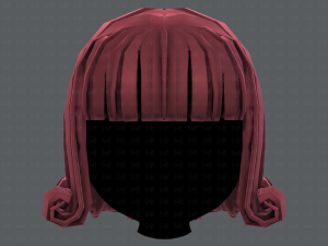 3d hair style for girl v43 3D Model