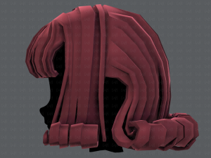 3d hair style for girl v43 3D Model