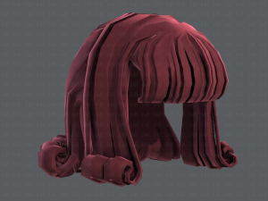 3d hair style for girl v43 3D Model
