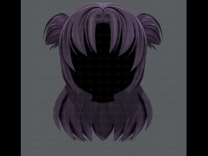 3d hair style for girl v44 3D Модель