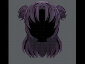 3d hair style for girl v44 3D Model