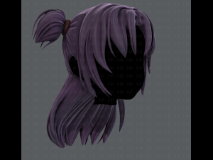 3d hair style for girl v44 3D Модель