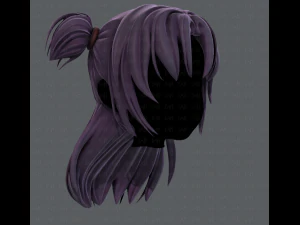 3d hair style for girl v44 3D Model