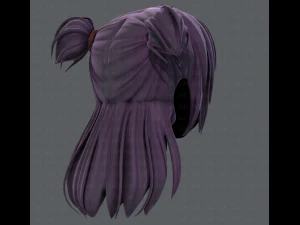 3d hair style for girl v44 3D Model