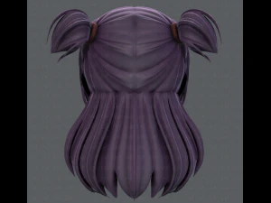 3d hair style for girl v44 3D Model