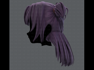 3d hair style for girl v44 3D Модель