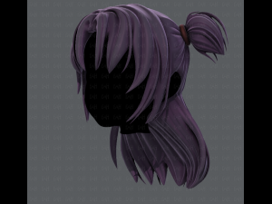 3d hair style for girl v44 3D Модель