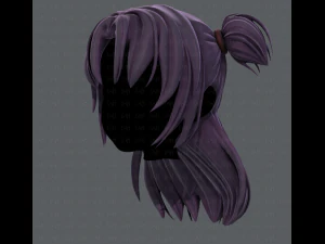 3d hair style for girl v44 3D Model