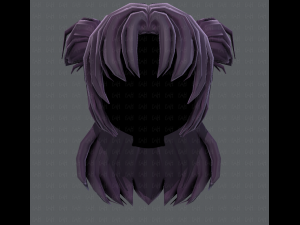 3d hair style for girl v44 3D Модель