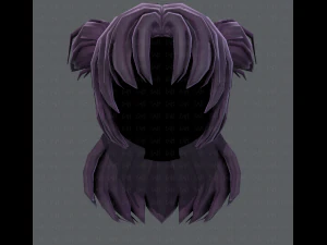 3d hair style for girl v44 3D Model