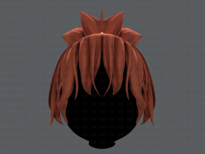 3d hair style for girl v45 3D Model