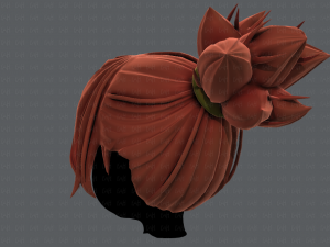 3d hair style for girl v45 3D Model
