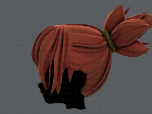 3d hair style for girl v45 3D Model