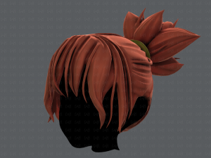 3d hair style for girl v45 3D Model