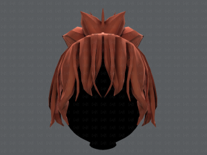 3d hair style for girl v45 3D Model