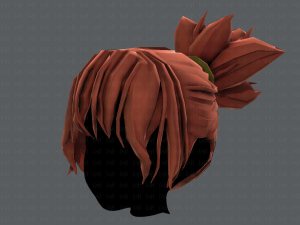 3d hair style for girl v45 3D Model