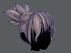 3d hair style for girl v45 3D Model