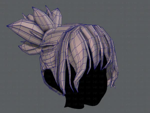 3d hair style for girl v45 3D Model